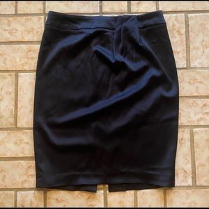 Talbots Satin Gathered Waist Pencil Skirt